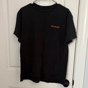 Columbia Black Tee with Orange Logo